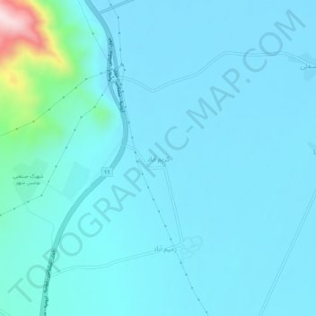 Karimabad topographic map, elevation, terrain
