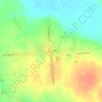 Volendam topographic map, elevation, terrain