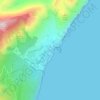 Cala Gonone topographic map, elevation, terrain