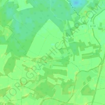Hexenmatt topographic map, elevation, terrain