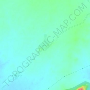 Jolpur topographic map, elevation, terrain