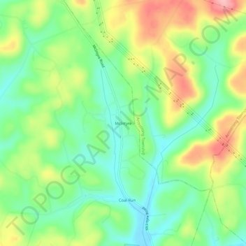 McIntyre topographic map, elevation, terrain