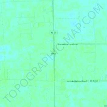 Felda topographic map, elevation, terrain
