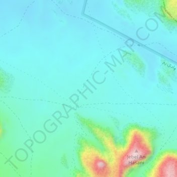 Wadi Um Ishrin topographic map, elevation, terrain
