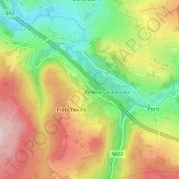 Refat topographic map, elevation, terrain