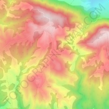 Preluca Veche topographic map, elevation, terrain