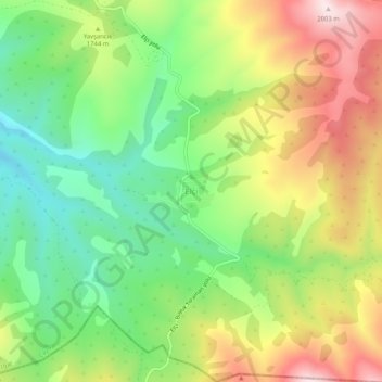 Elçi topographic map, elevation, terrain