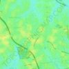 Suka Bangun topographic map, elevation, terrain