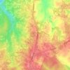 Woodbine topographic map, elevation, terrain
