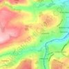 Lane End topographic map, elevation, terrain