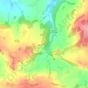 Hermits Cave topographic map, elevation, terrain