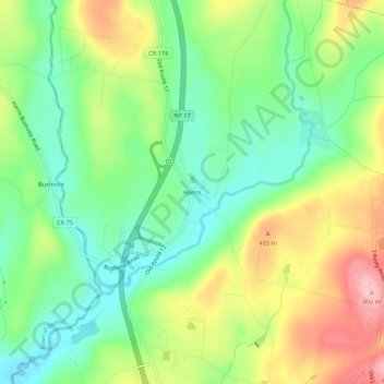 Harris topographic map, elevation, terrain