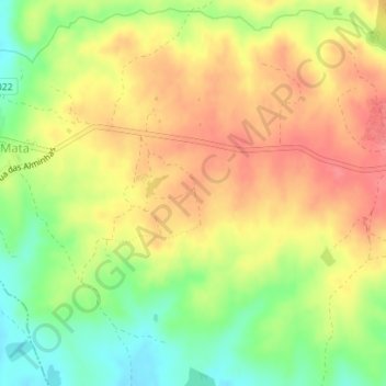 Anta da Aldeia da Mata topographic map, elevation, terrain