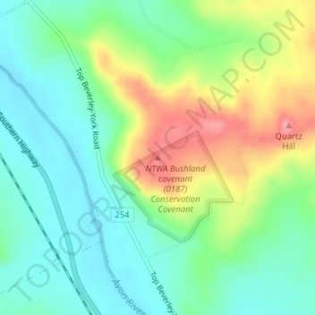 Mount Hardey topographic map, elevation, terrain