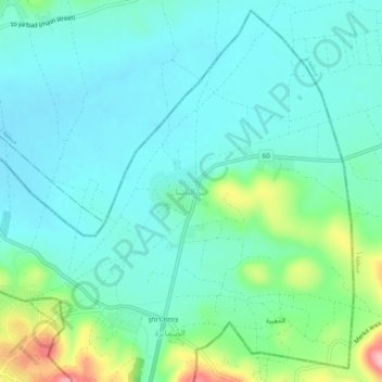 Bir al-Basha topographic map, elevation, terrain