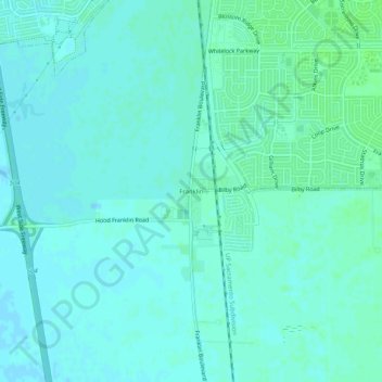Franklin topographic map, elevation, terrain