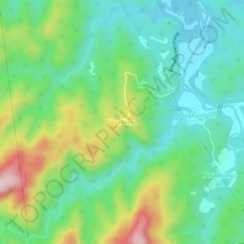 Sto. Nino topographic map, elevation, terrain