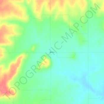 Berlin topographic map, elevation, terrain