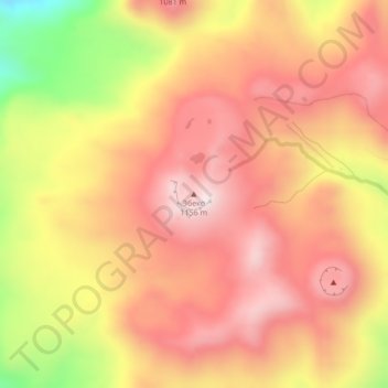 Эбеко topographic map, elevation, terrain