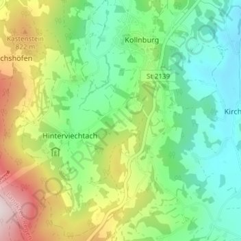 Windsprach topographic map, elevation, terrain