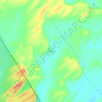 Bhara topographic map, elevation, terrain