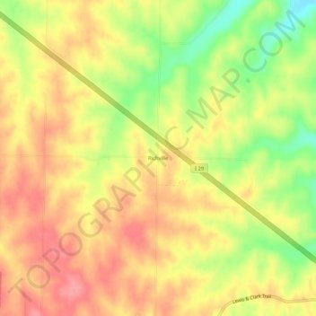 Richville topographic map, elevation, terrain