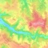Coteau d'Epagnac topographic map, elevation, terrain