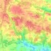 Kergueris topographic map, elevation, terrain