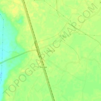 Ituanja topographic map, elevation, terrain