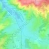 Les Crancons topographic map, elevation, terrain