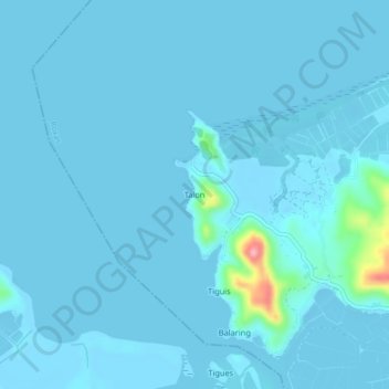 Talon topographic map, elevation, terrain