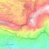Haputhale topographic map, elevation, terrain