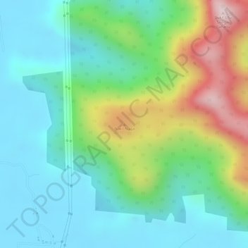 Bukit Naga topographic map, elevation, terrain