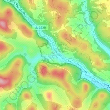 Ransbach topographic map, elevation, terrain