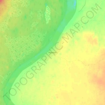 Kellog topographic map, elevation, terrain