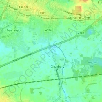 Lately Common topographic map, elevation, terrain