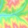 Siguniangshan topographic map, elevation, terrain