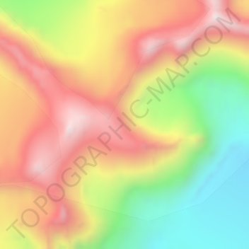 Talkeetna Mountains topographic map, elevation, terrain