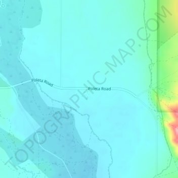 Poleta topographic map, elevation, terrain