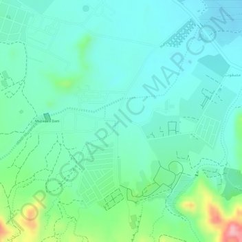 Gulfa topographic map, elevation, terrain
