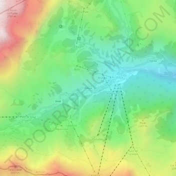 Pallua topographic map, elevation, terrain