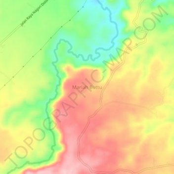 Mariah Buttu topographic map, elevation, terrain