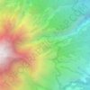 Gunung Arjuna topographic map, elevation, terrain