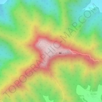 Sinhagad topographic map, elevation, terrain