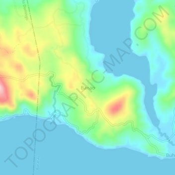 Banao topographic map, elevation, terrain