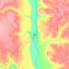 Say topographic map, elevation, terrain
