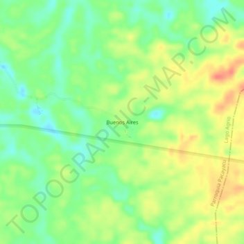 Buenos Aires topographic map, elevation, terrain