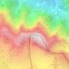 Croda del Becco - Sas dla Porta - Seekofel topographic map, elevation, terrain