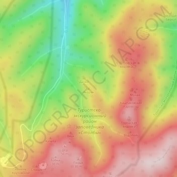 Якорёк topographic map, elevation, terrain