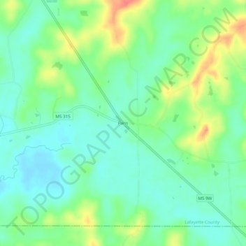 Paris topographic map, elevation, terrain